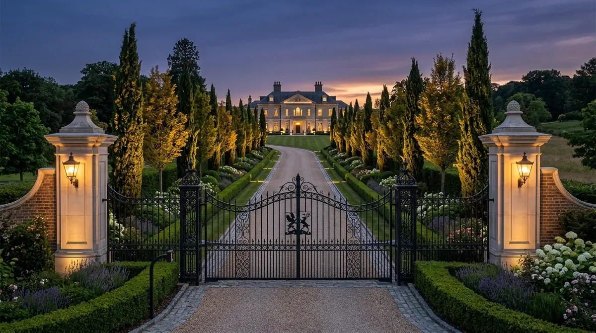 Compact driveway with tidy edging and smart planting for better presence.