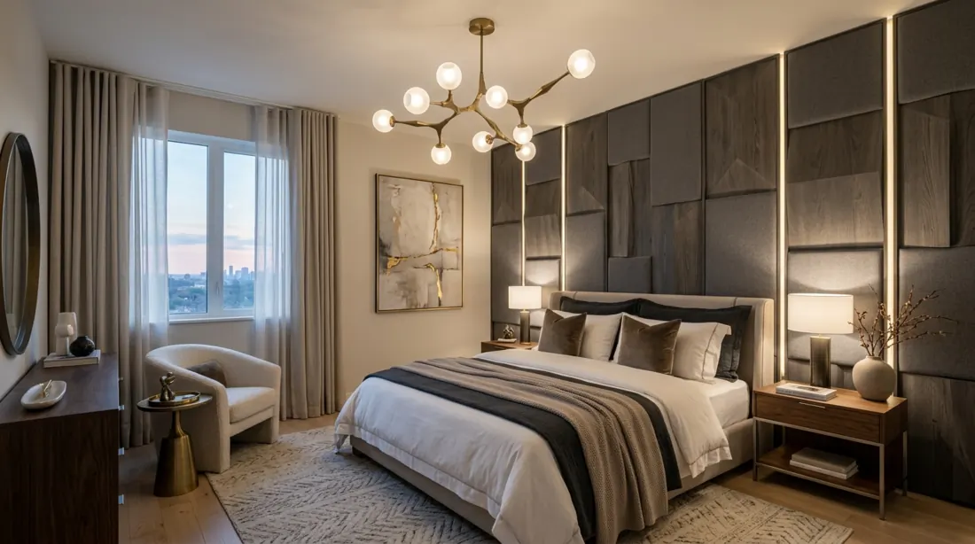 Dreamy nursery with canopy crib, flowing curtains, pastel tones, and warm lighting.