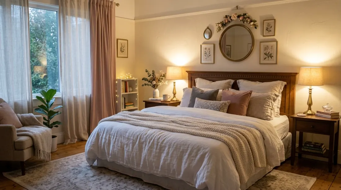 Cozy baby haven nursery with layered textiles, plush toys, and soft inviting decor.