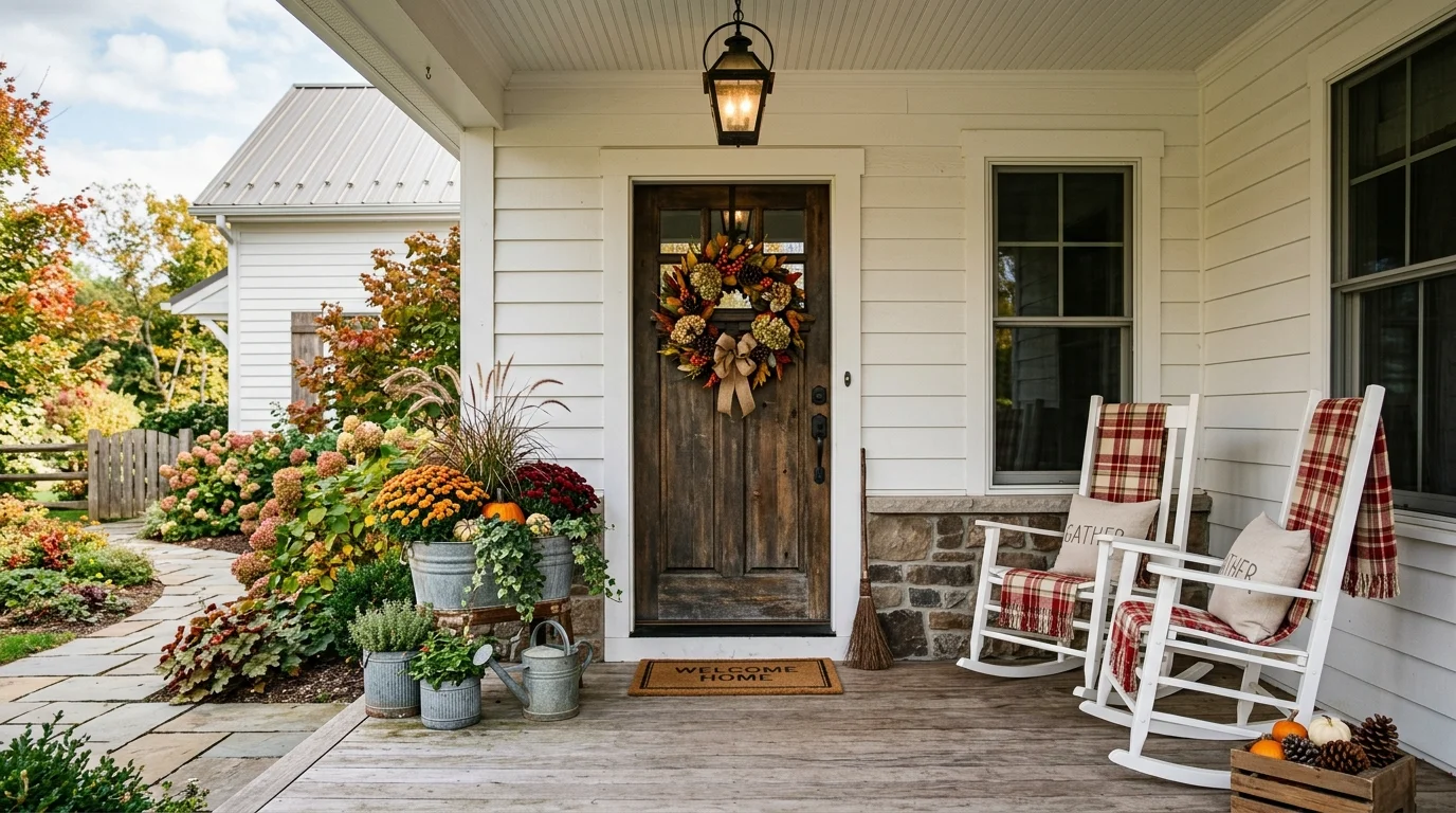 Home entrance with striking pendant light, narrow table, and polished minimalist styling.